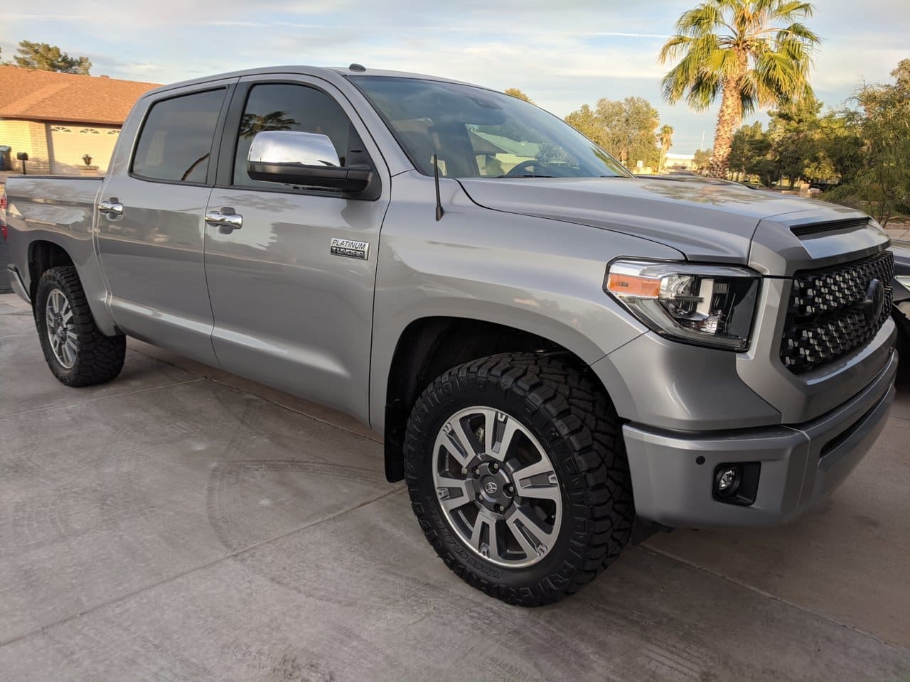 2018 Toyota Tundra with 18x8 wheels