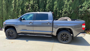 2020 Toyota Tundra with 18x8 wheels