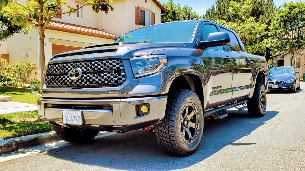 2020 Toyota Tundra with 18x9 wheels