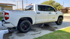 2020 Toyota Tundra with 18x8 wheels