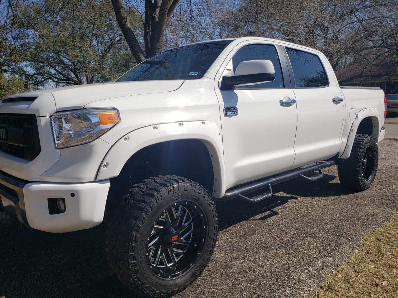 2017 Toyota Tundra with 20x10 wheels