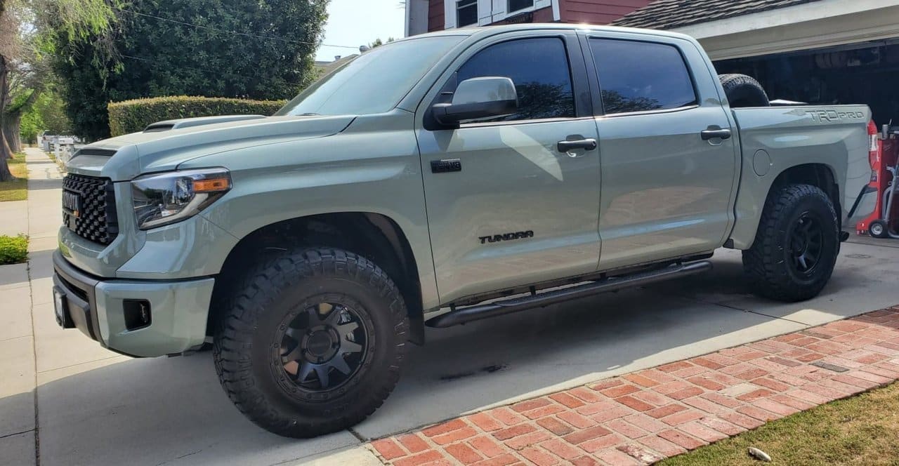 2021 Toyota Tundra with 18x9 wheels