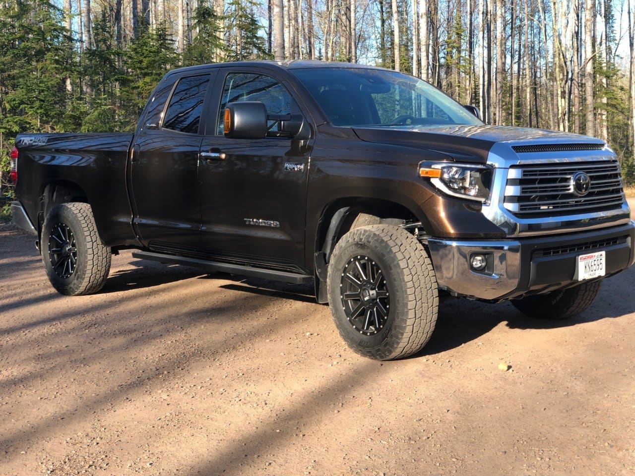 2021 Toyota Tundra with 18x9 wheels
