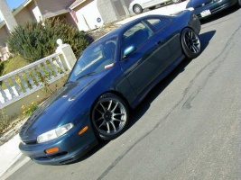 1995 Nissan S14 with 18x9.5 Work Wheels Emotion CR Kai wheels