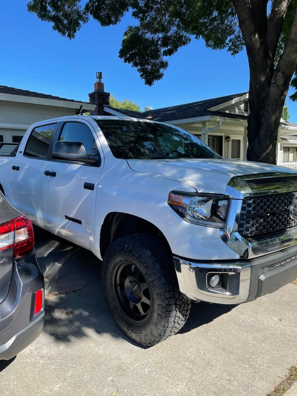 2020 Toyota Tundra with 18x9 wheels