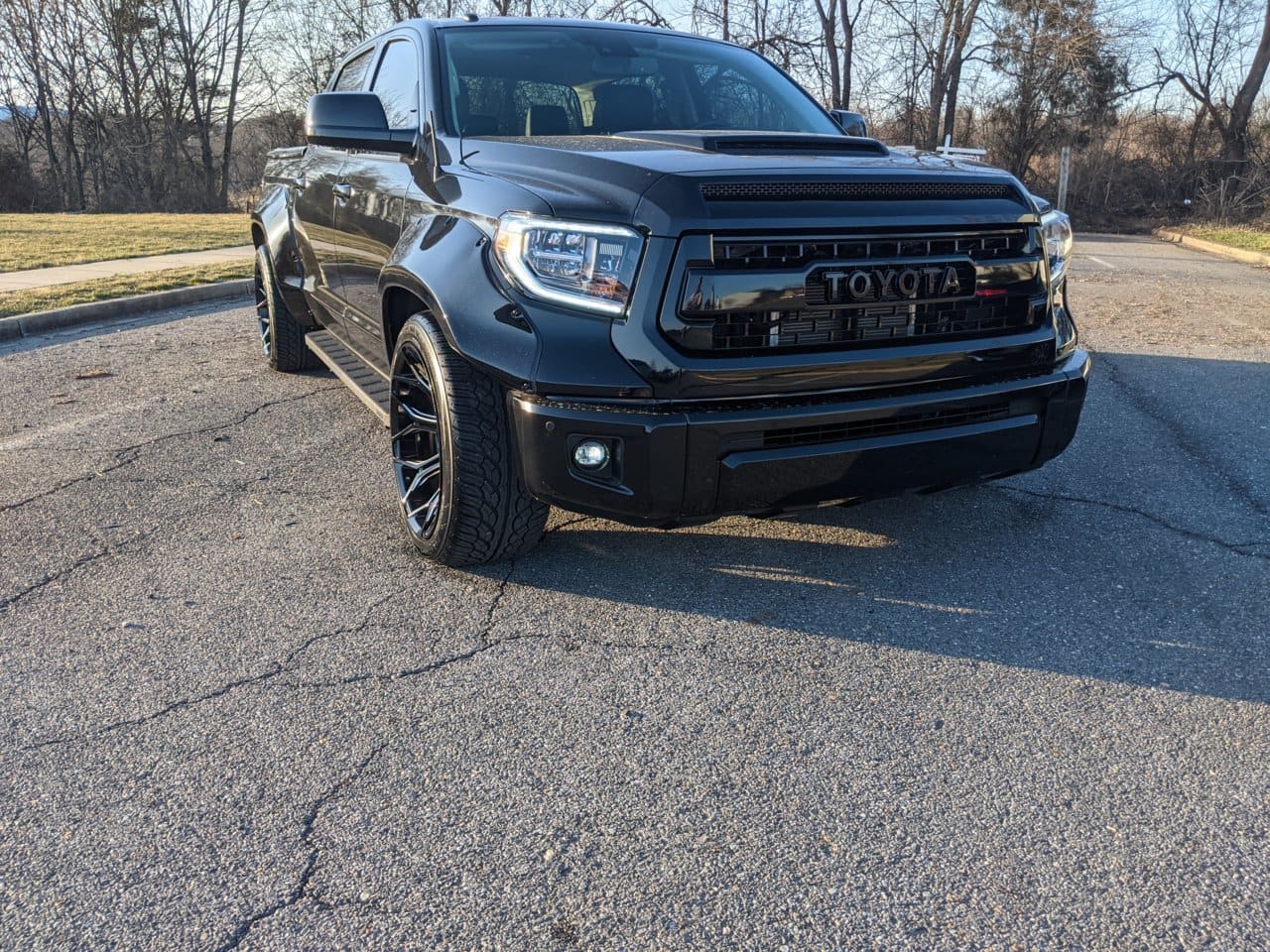 2018 Toyota Tundra with 22x12 wheels