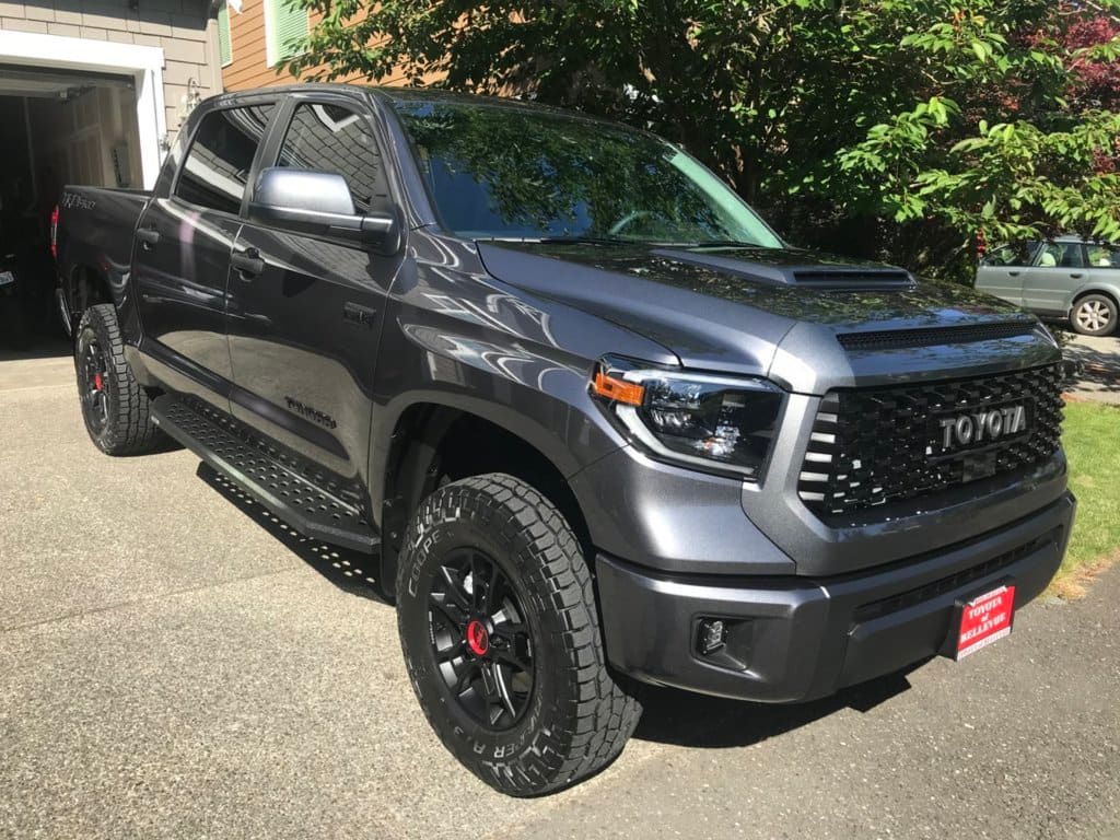 2020 Toyota Tundra with 18x8 wheels