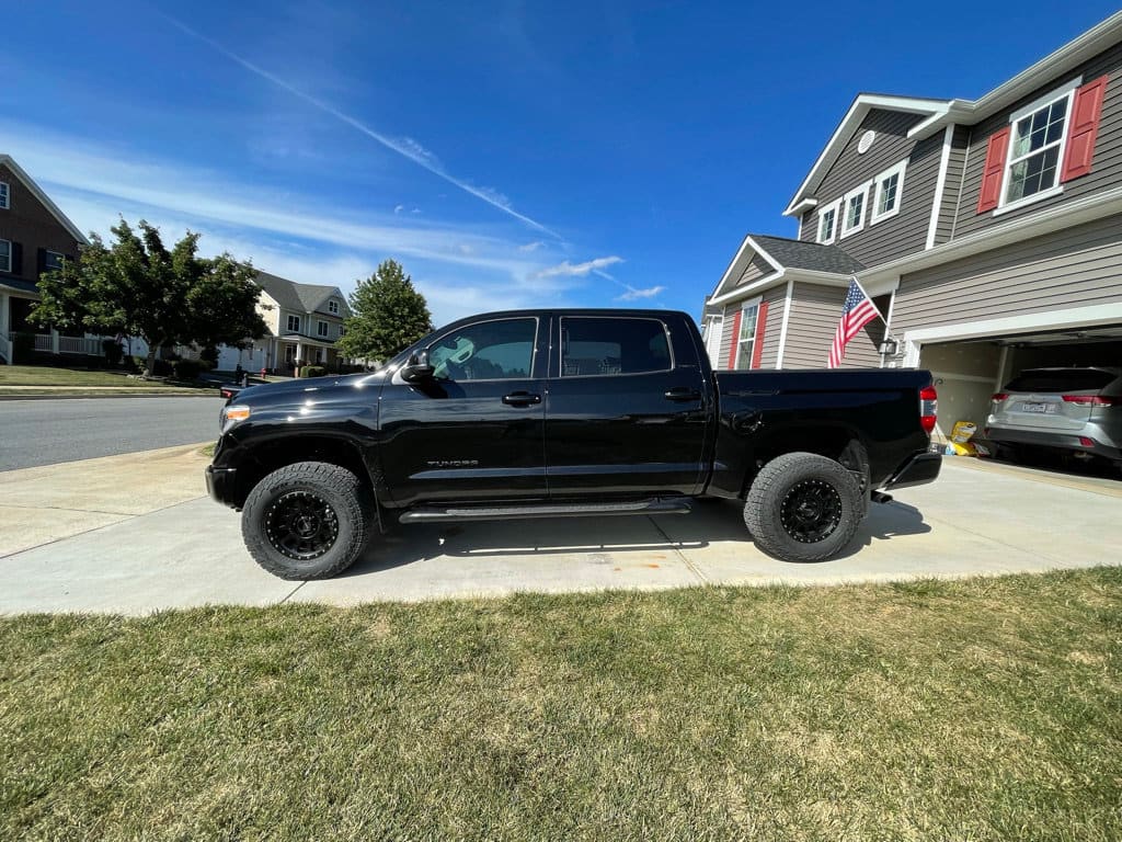 2021 Toyota Tundra with 18x9 wheels