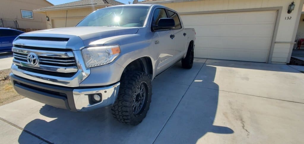 2018 Toyota Tundra with 20x9 wheels