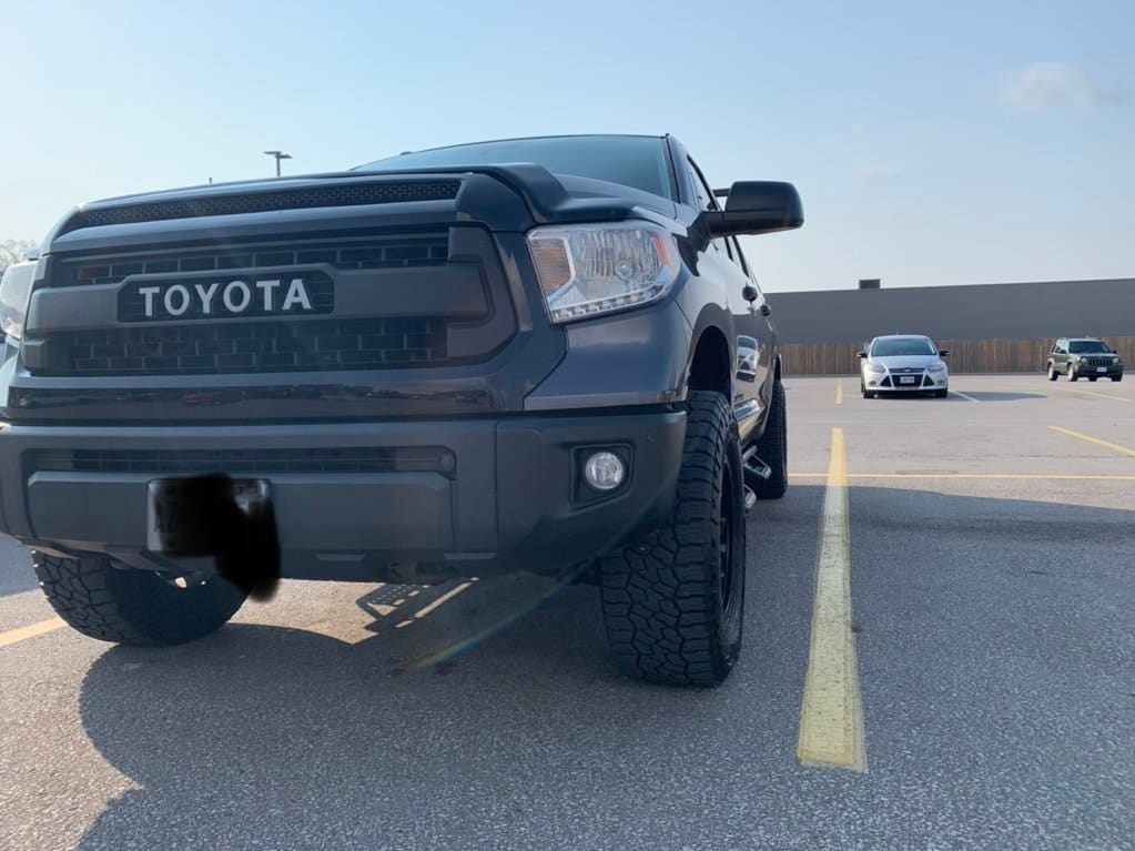 2015 Toyota Tundra with 18x9 wheels