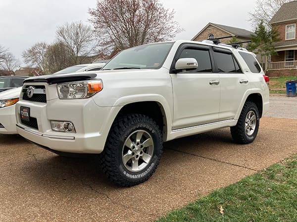 2012 Toyota 4Runner with 17x7 wheels