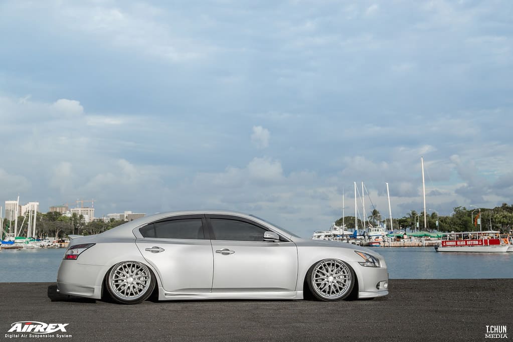 2014 Nissan Maxima with 20x10.5 wheels