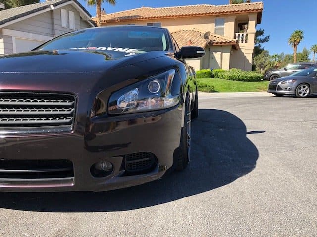 2010 Nissan Maxima with 20x10.5 wheels