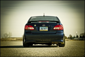 2006 Toyota Corolla with 17x9 Rota Grid wheels