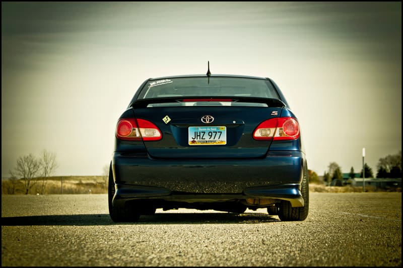2006 Toyota Corolla with 17x9 Rota Grid wheels