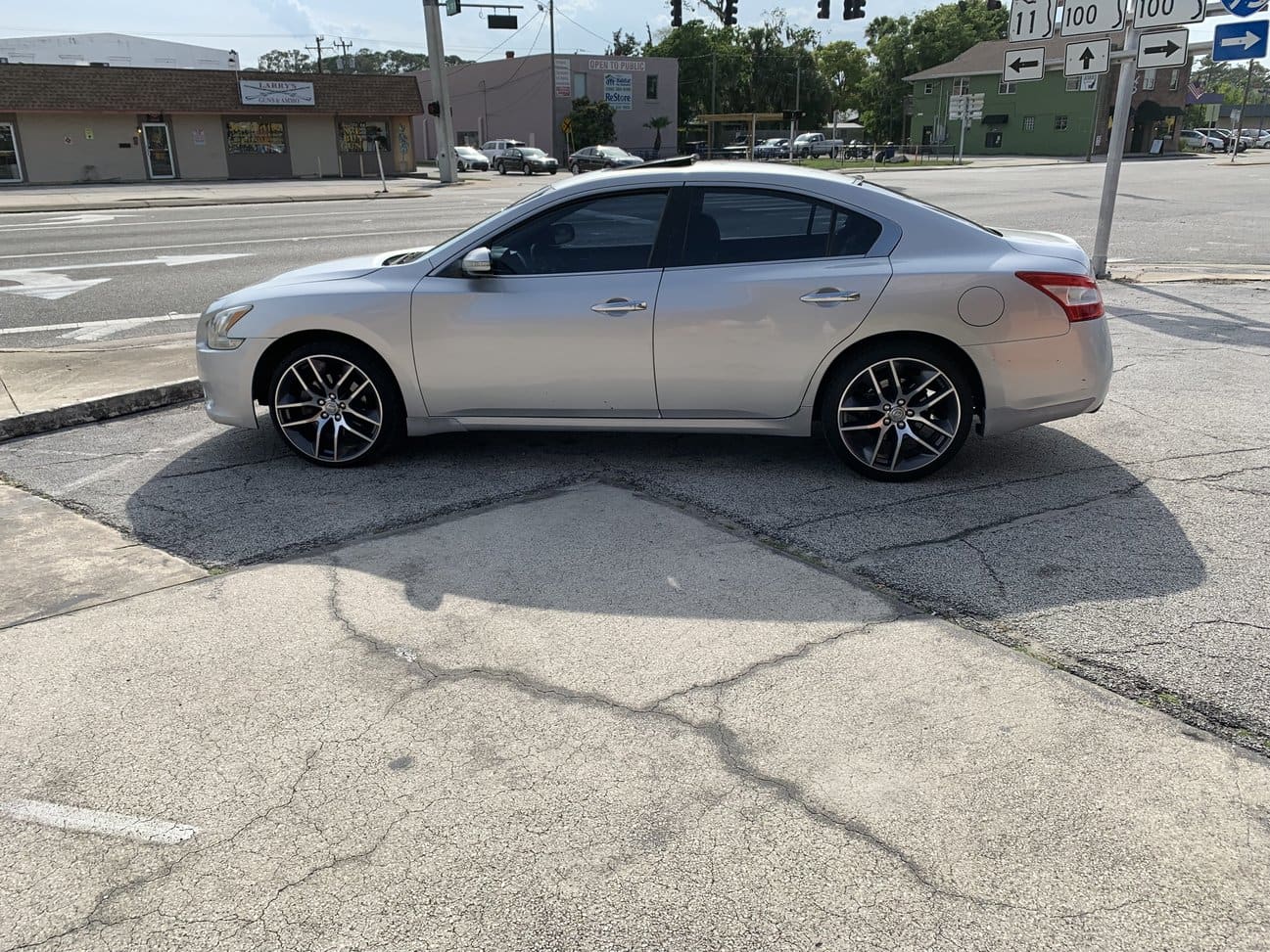 2014 Nissan Maxima with 20x9 wheels