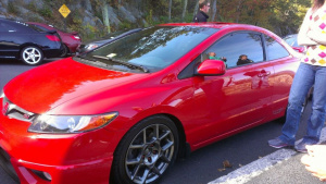 2010 Honda Civic with 17x8 wheels