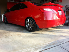 2012 Honda Civic with 17x8 wheels