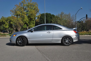 2012 Honda Civic with 17x8 wheels