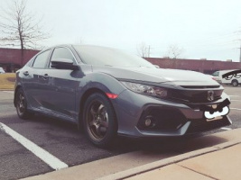 2017 Honda Civic with 17x7 wheels
