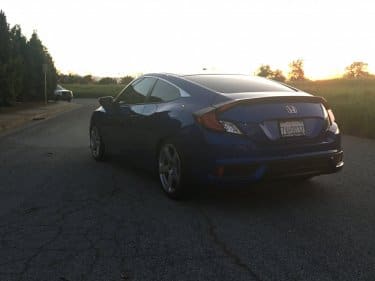 2016 Honda Civic with 18x8.5 wheels