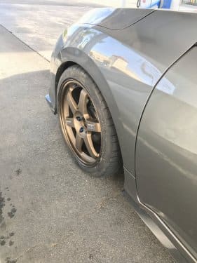 2017 Honda Civic with 18x8.5 wheels