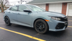 2017 Honda Civic with 18x8 wheels