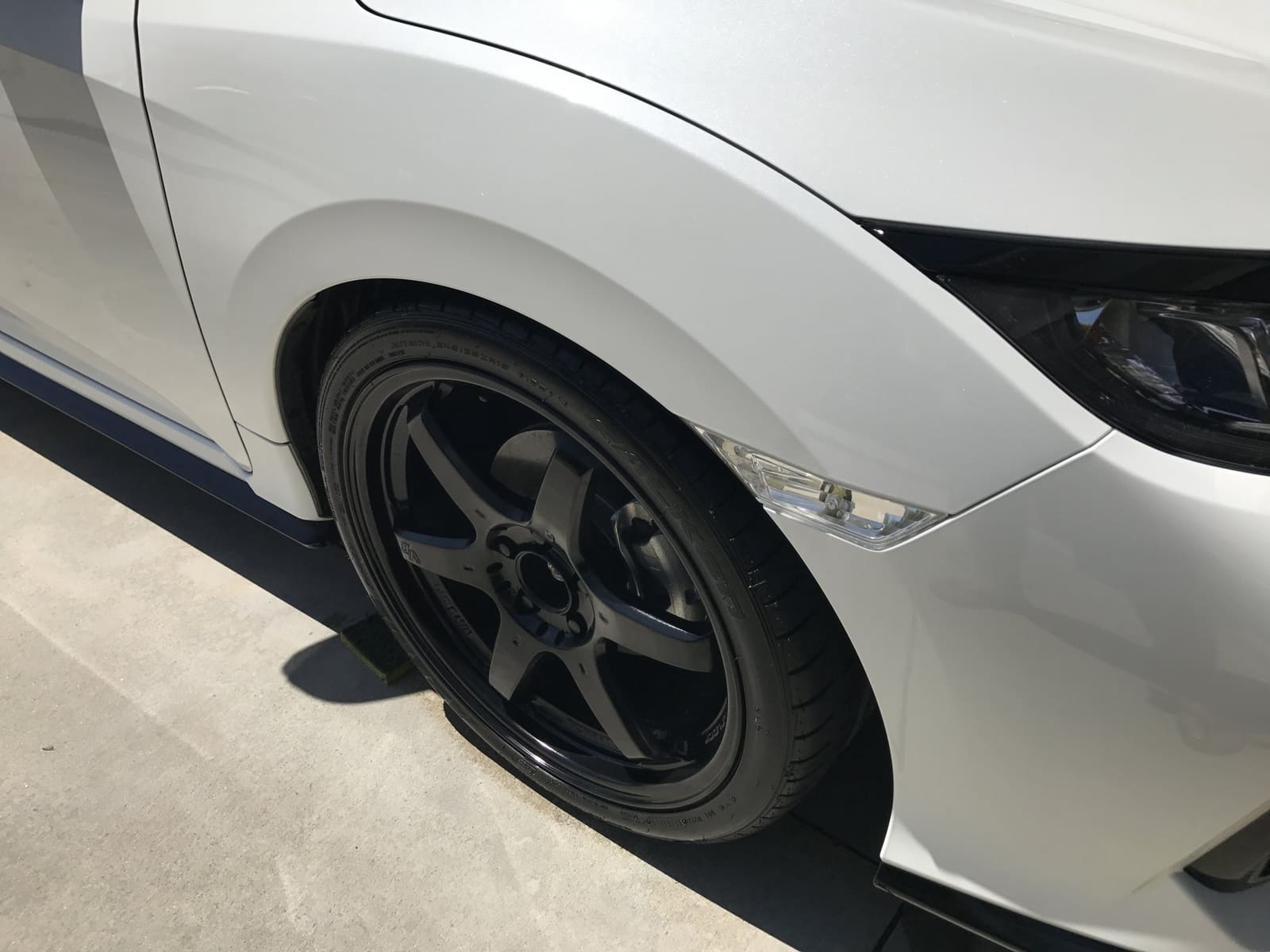 2017 Honda Civic with 19x8.5 wheels