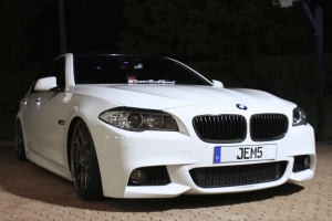 2012 BMW 535 with 20x9 Vossen Wheels Limited Edition CV2 Matte Graphite wheels