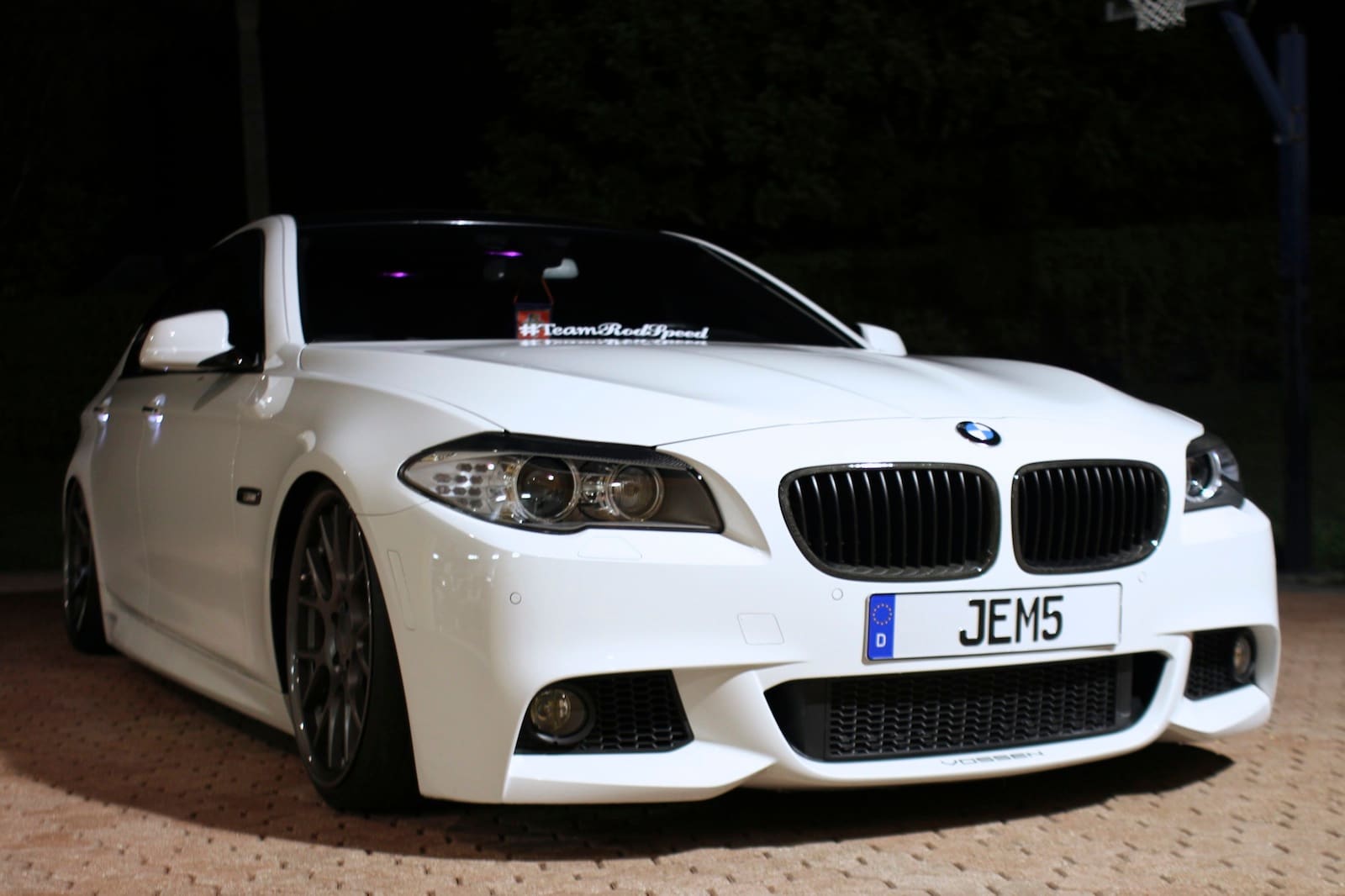 2012 BMW 535 with 20x9 Vossen Wheels Limited Edition CV2 Matte Graphite wheels