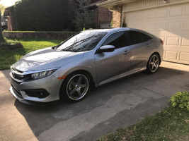 2016 Honda Civic with 18x7.5 wheels