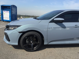 2017 Honda Civic with 18x9.5 wheels