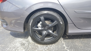 2016 Honda Civic with 17x7 wheels
