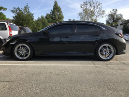 2017 Honda Civic with 18x8 wheels