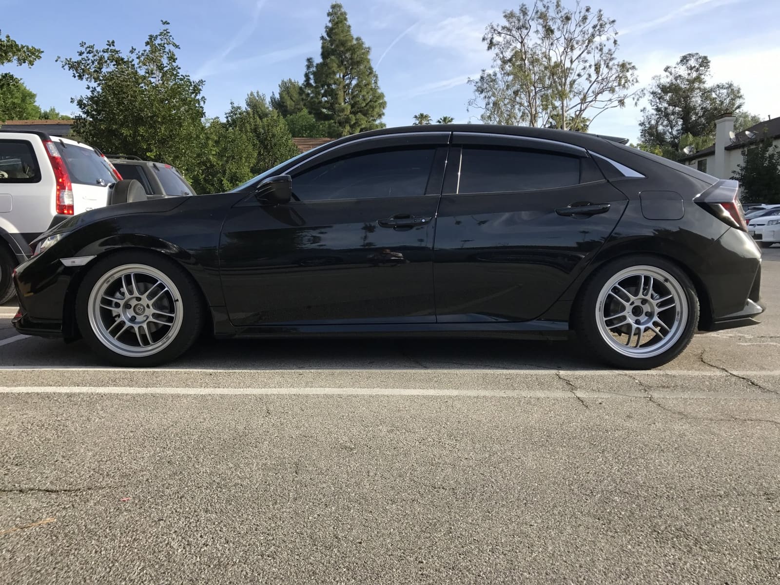 2017 Honda Civic with 18x8 wheels