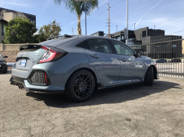 2017 Honda Civic with 18x8.5 wheels