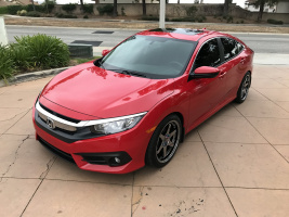 2016 Honda Civic with 18x8.5 wheels