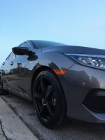 2017 Honda Civic with 18x8 wheels