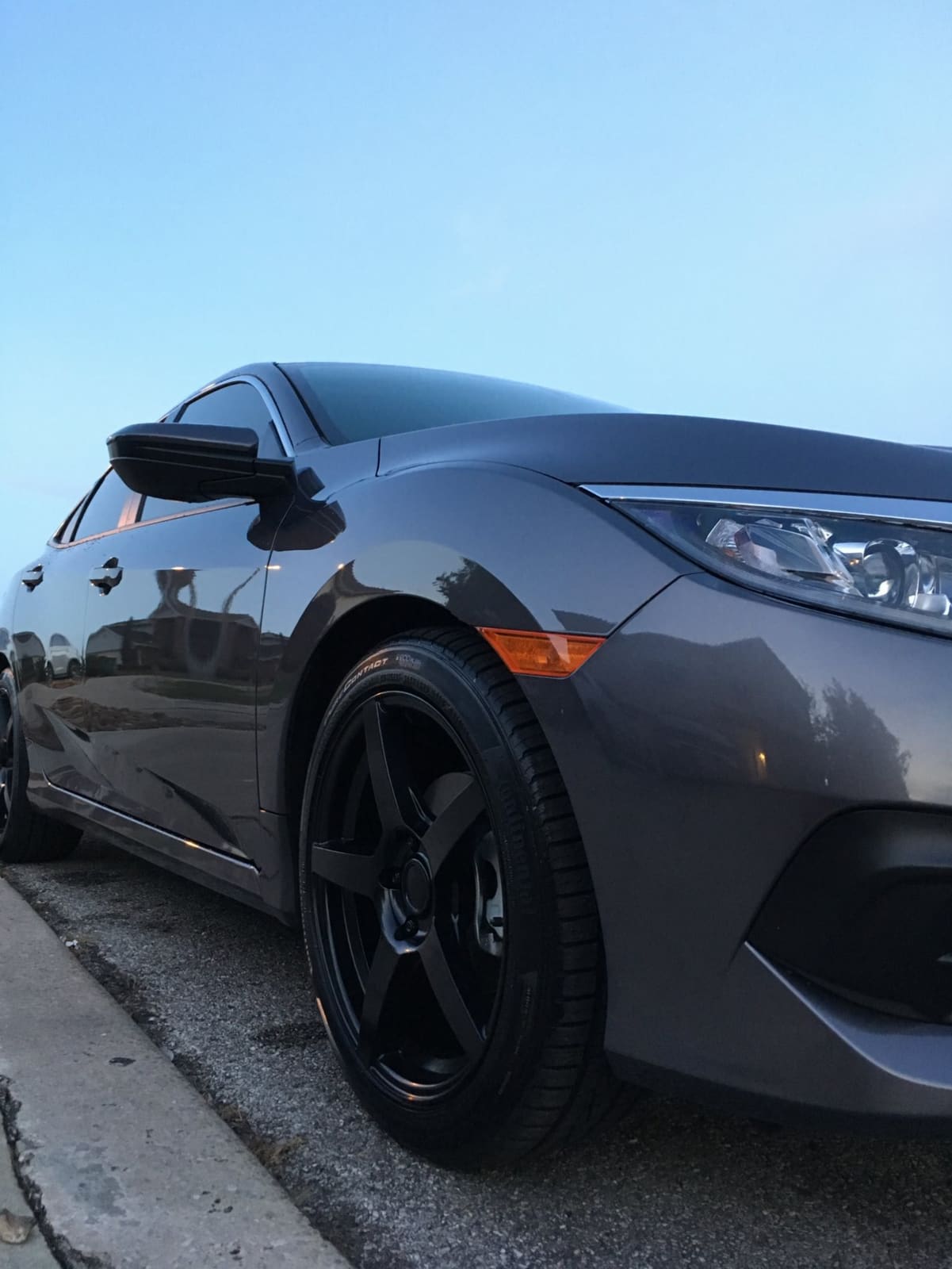 2017 Honda Civic with 18x8 wheels