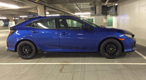 2017 Honda Civic with 17x8 wheels