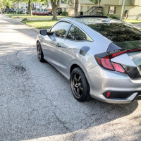 2016 Honda Civic with 18x9 wheels