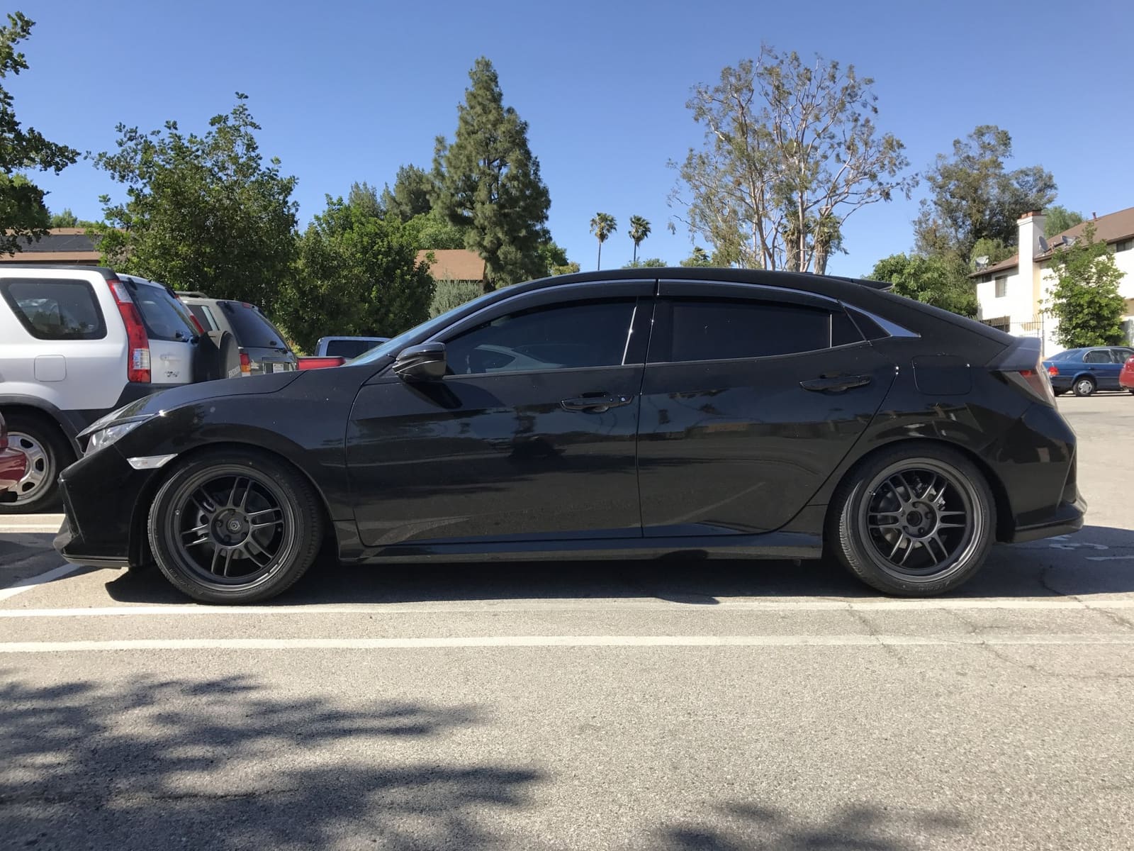 2017 Honda Civic with 18x8 wheels