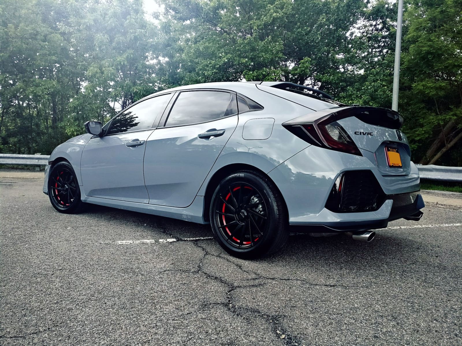2017 Honda Civic with 17x7.5 wheels