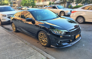 2016 Honda Civic with 18x8 wheels