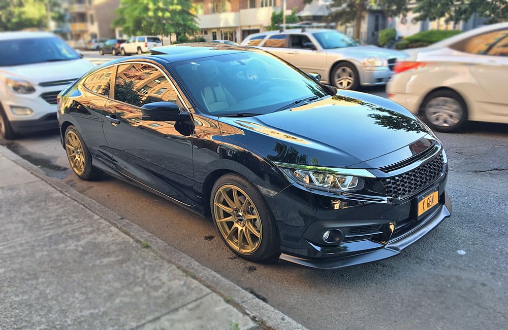 2016 Honda Civic with 18x8 wheels