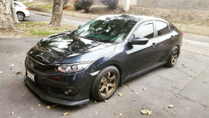 2016 Honda Civic with 17x9 wheels