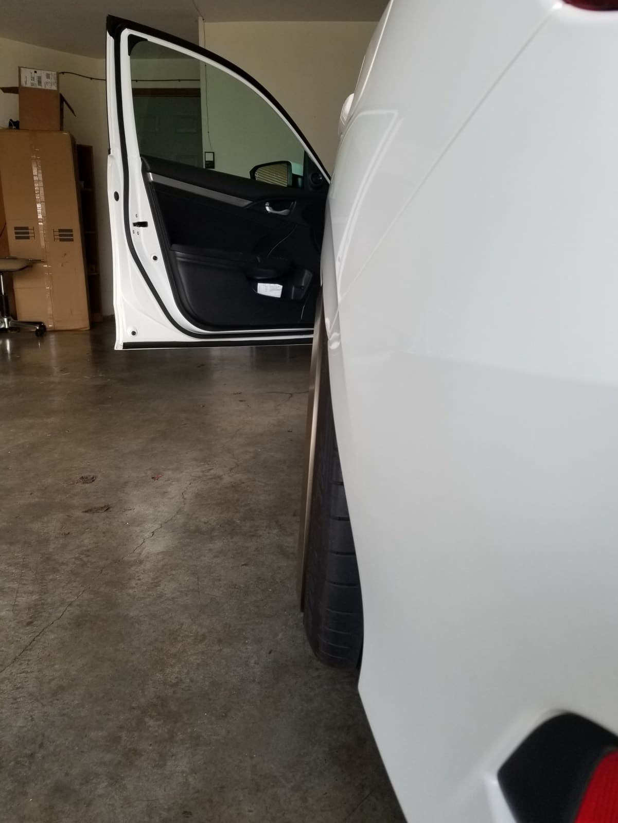 2017 Honda Civic with 18x9.5 wheels