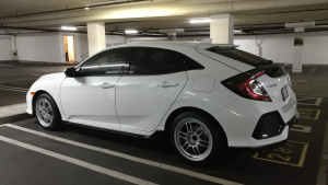 2008 Honda Civic with 17x8.5 wheels