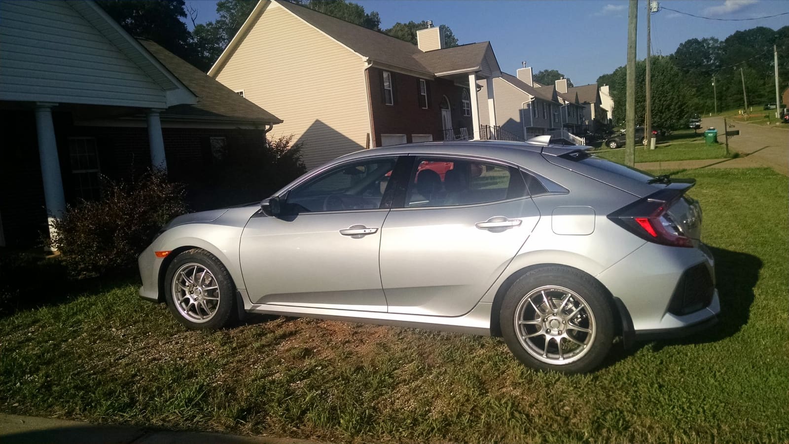 2017 Honda Civic with 17x8 wheels