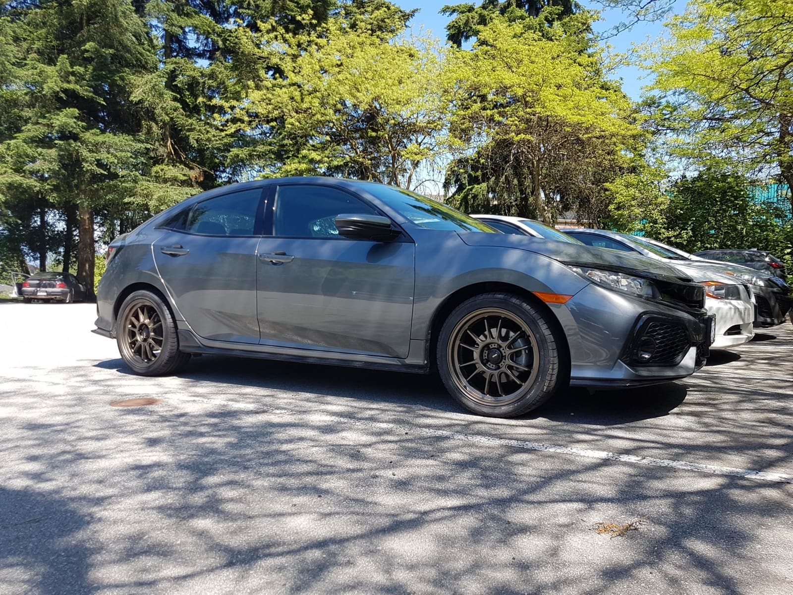 2017 Honda Civic with 18x8.5 wheels
